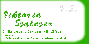 viktoria szalczer business card